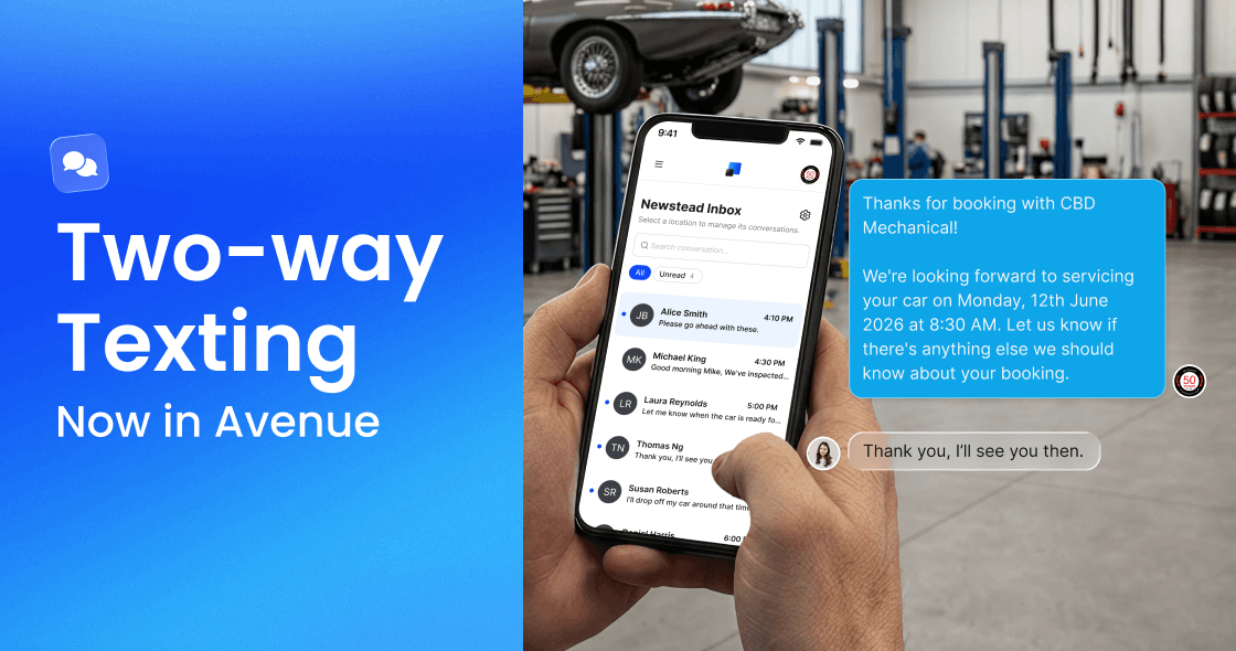 Send texts from Avenue 💬